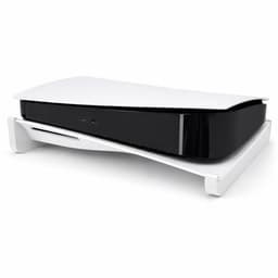 Horizontale Standaard Geschikt voor PlayStation 5 Disc Editie – PS5 Stand Liggend – Stabiele Ondersteuning – Gaming Accessoire voor Betere Koeling en Bescherming – Wit — thumbnail 1