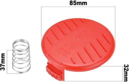 Dailygoods- Spoel Cover - 2 Stuks - Compatibel met Black & Decker - Vervangdeel 385022-03N - Veilig en Efficiënt - Geschikt voor Diverse Modellen - Trimmerdop — thumbnail 4
