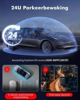 Auto Camera - Rijcamera Set - Veilig Rijden - Drie Kanalen Opname - 64GB Inclusief - Zwart — thumbnail 3