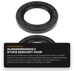 Dailygoods- Oliekeerringen 2 Stuks - Compatibel met Kawasaki FH601V/FH641V/FH680V - Krukas - Afdichtingsonderdeel - Blokkeert olielekkage - Motorafdichting — thumbnail 1