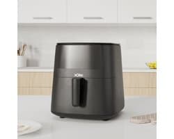 Heteluchtfriteuse - Olievrije Frituurpan - Gezond Koken - Digitaal Touchscreen - 7 Liter - Zwart