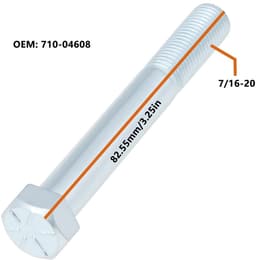 Dailygoods- Zeskantschroef 7/16-20x3,25 inch - Compatibel met Craftsman LT-1500/LT-2000/T1600 - Duurzaam staal - Corrosiebestendig - Eenvoudige installatie - Schroef — thumbnail 4