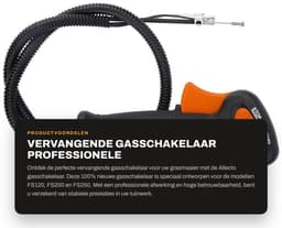 Dailygoods- Gasschakelaar 100% nieuw - Geschikt voor FS120/FS200/FS250 - Professionele afwerking - Eenvoudige installatie - Hoogwaardig kunststof - Onderdeelnummer 4128 790 1301 - Gashendel — thumbnail 1