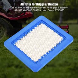 Dailygoods- Luchtfilter Hoogwaardige Vervangingsset - 5 Stuks - Eenvoudige Installatie - Geschikt voor 491588/491588S/399959 - Afmetingen 13,2 x 11,3 x 2 cm - Hoge Kwaliteit - Grasmaaierfilter — thumbnail 4