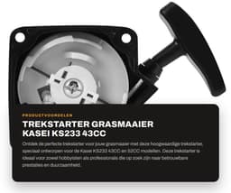 Allecto - Trekstarter grasmaaier - Kasei KS233 43CC 52CC - Professionele kwaliteit - Kunststof - Duurzaam en betrouwbaar - Onderdeel voor grasmaai — thumbnail 1