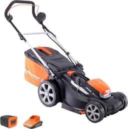 Draadloze Grasmaaier – Accumaaier – Elektrische Grasmaaier – Gazonmaaier – Accugrasmaaier – Borstelloze Motor – 40V Lithium-Ion Accu Met Snellader – Maaibreedte 37 cm — thumbnail 1