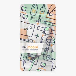kwmobile Hoes geschikt voor Google Pixel Buds Pro 2 - Siliconen cover voor oordopjes in wit / zwart - Spookje design — thumbnail 3