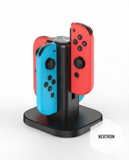 geschikt voor Nintendo Switch 4in1 joy-con lader Excl. controllers lader oplader dockstation — thumbnail 1
