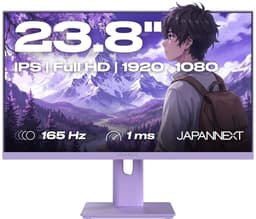 JAPANNEXT Gaming Monitor 23.8" IPS Full HD (1920x1080) 165Hz 1ms Pastel Paars | JN-I238F165-HSP-PP — thumbnail 1