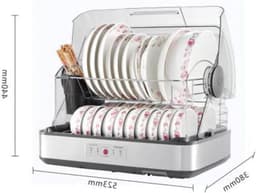 Compacte Vaatwasser - Desinfectie Kast - Servies Drogen - Hoge Temperatuur - 45 Liter - Wit — thumbnail 1