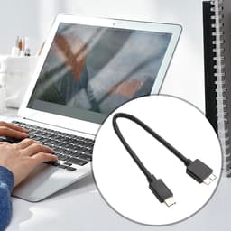 Externe harde schijf kabel - Datakabel gegevensoverdracht - Snelle bestandsoverdracht - 5 Gbps snelheid - 30 cm lengte - Veelkleurig — thumbnail 4