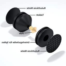 HiFi Luidspreker Isolatie Spike - Schokabsorberende Aluminium Pads voor Luidsprekers — thumbnail 2