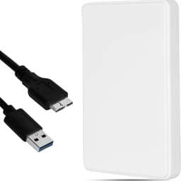 DnA® Harde Schijf - Externe Harde Schijf - SSD Extern - Externe Harde Schijven - Wit - 12cm x 8cm x 1cm — thumbnail 1