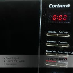 Magnetron 23L met Grill en Convectie - 900W Vermogen - Digitale Bediening - Zwart/RVS — thumbnail 3