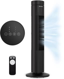 Auronic Torenventilator - Met Afstandsbediening en Timer - Ventilator - 60° Oscillatie - 76 cm - Zwart — thumbnail 1