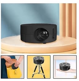 Mini Projector, 1080p HD Home Theater Video Projector, Draagbare Filmprojector met AUX USB Interfaces, voor IOS Android Smartphones Tablets — thumbnail 2