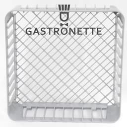 Spoelmand Vaatwasser - Vaatwasmand Bestekhouder - Horeca Keuken - Stapelbaar Grofmazig - 40 x 40 x 15 cm - Grijs — thumbnail 5