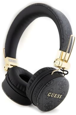 Guess PU Leather 4G Metal Logo Headphone - Geschikt voor Bluetooth Smartphones - Zwart — thumbnail 1