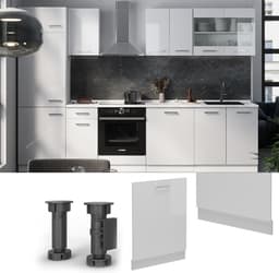 Vaatwasser Frontpaneel - Keukenfront - Keuken Integratie - Hoogglans Afwerking - 60 cm Breed - Wit — thumbnail 3