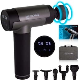 Massagepistool - Spierverlichter - Herstel Bevorderen - 30 Intensiteitsniveaus - 6 Opzetstukken - Zwart — thumbnail 1