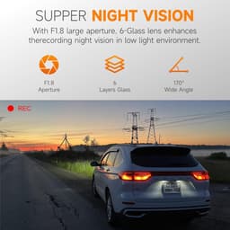 Dashcam Pro - Auto Camera - Veilige Rit - Dual Camera 4K - 64GB Inbegrepen - Zwart — thumbnail 4