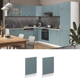 Vaatwasserpaneel R-Line 45 cm Blauwgrijs/Wit voor Inbouwkeuken — thumbnail 3