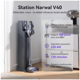 Narwal – V40 Station – Steel stofzuiger – 220AW – 120 min — thumbnail 2
