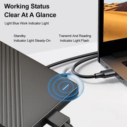 Externe Harde Schijf - Draagbare SSD - Gegevens Opslaan - Snelle USB 3.0 - 2.5 inch - Blauw — thumbnail 4