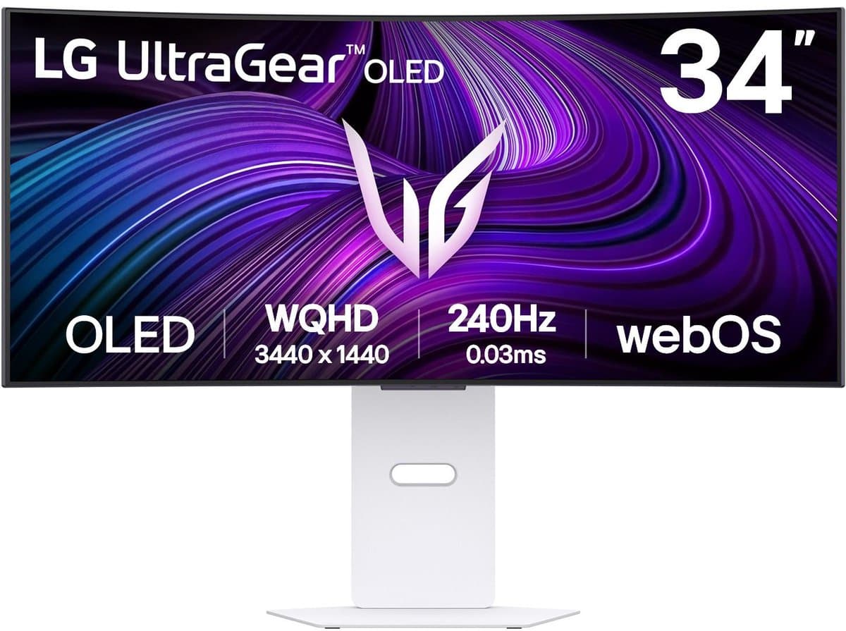 LG UltraGear 34GX90SA-W 34'' Curved gaming monitor — afbeelding 1