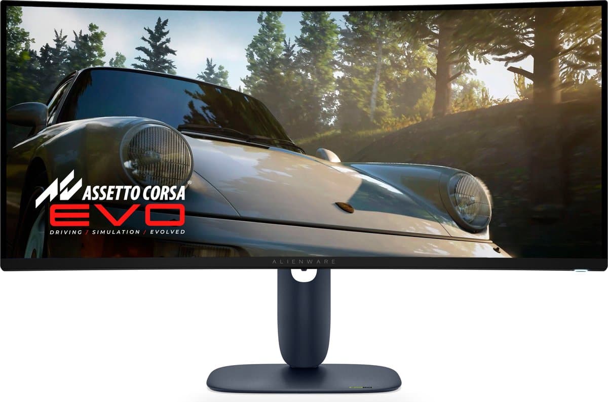 Alienware AW3425DW computer monitor 86,4 cm (34") 3440 x 1440 Pixels Wide Quad HD QD-OLED Blauw — afbeelding 1