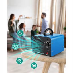 Ozon Generator - Luchtzuiveraar - huishoudelijke ozonluchtsterilisator - 60.000mg/uur - Voor Oppervlakken tot 200m² - Timer 0-60 Min - Draagbaar & Energiezuinig - Voor Huis, Auto & Kantoor — thumbnail 3