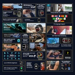 Blackview W60 Smartwatch voor heren - fitnesshorloge met telefoonfunctie (bellen/ontvangen) - kompas - IP68 waterdicht - sporthorloge met 100+ sportmodi - hartslag- en slaapmonitor - stappenteller - geschikt voor Android en iOS - Groen — thumbnail 5
