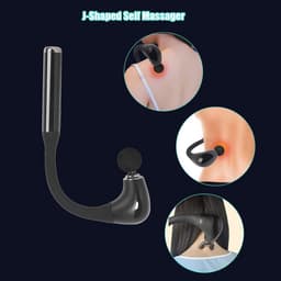 Zelfmassagepistool met J-vormig handvat en 5 niveaus voor diepe weefselmassage — thumbnail 2
