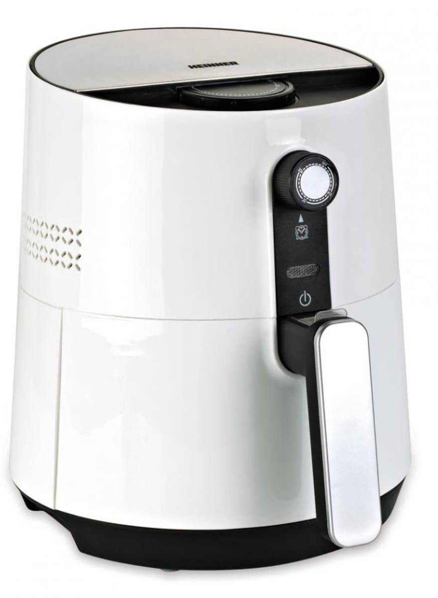 Heinner Heteluchtfriteuse – 1300W – 2,6L Mand – 3,6L Bereidingspan – Instelbare Thermostaat 0–200°C – Timer – Anti-aanbaklaag – Oververhittingsbeveiliging – Wit — afbeelding 1