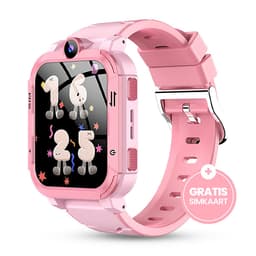 Trakidz Smartwatch kinderen - Jongen & meisje - Kinderhorloge - Gps - Horloge kids - Roze — thumbnail 1