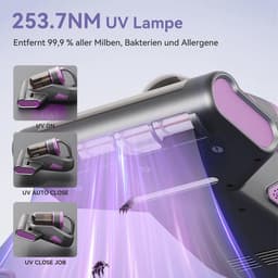 Mijtzuiger voor matrassen met UV-licht – Effectieve stofzuiger tegen huisstofmijten — thumbnail 3