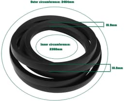 Grasmaaier Dek V-riem - Vervangend Onderdeel Compatibel met Modellen — thumbnail 3