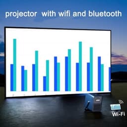 Beamer – Projector – Mini Beamer – Draagbare Beamer – Office Projector – Native Full HD 1080p – 1000 ANSI Lumen – WiFi 5.3 Draadloos — thumbnail 5