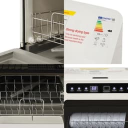 Compacte Tafelvaatwasser - Voor 4-6 Borden - 4 Programma's en LED-display — thumbnail 2