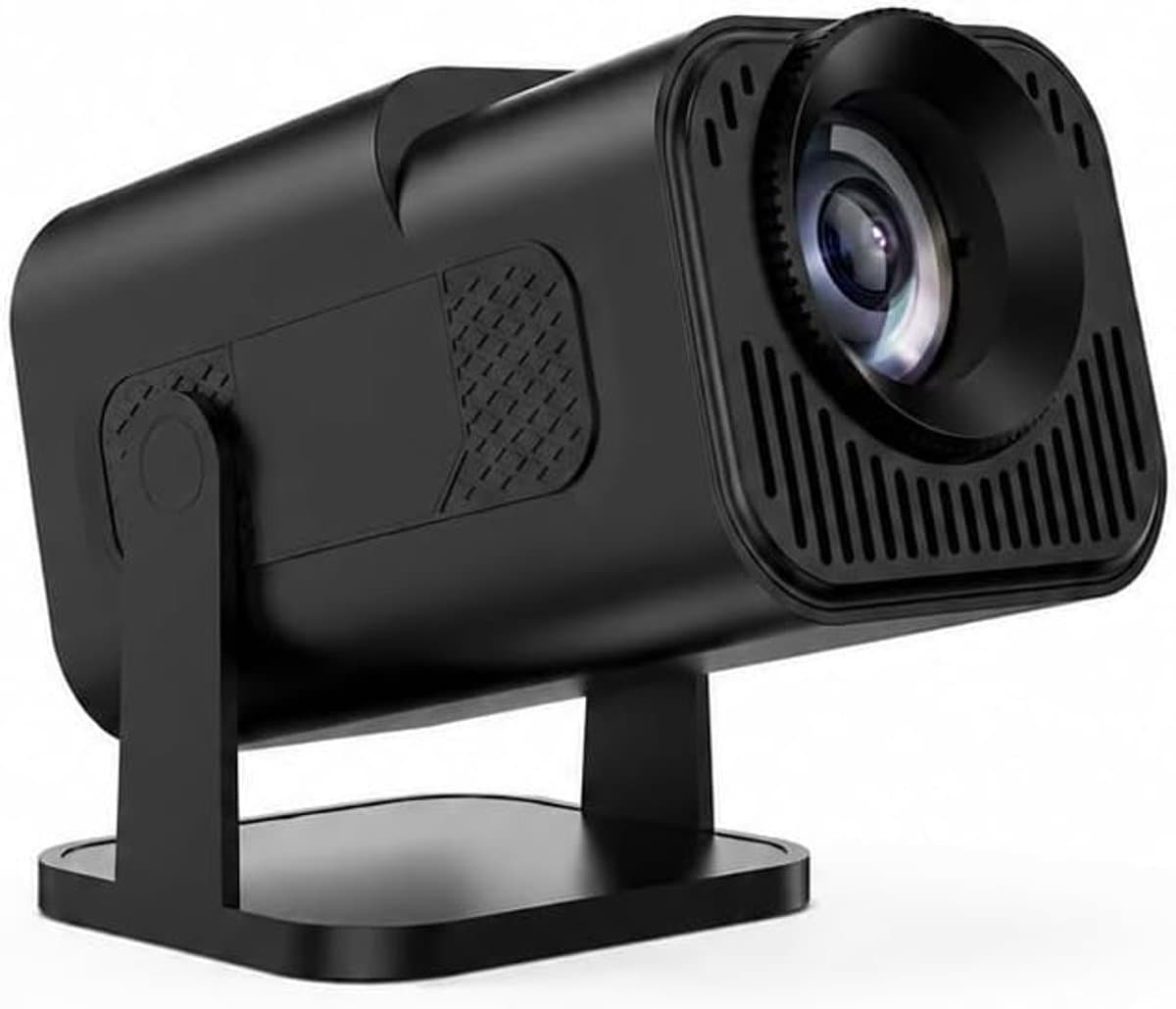 draagbare HD 1080P thuisbioscoopprojector met HDMI/USB-kabelaansluiting, handmatige focus, 180° verstelbare standaard, compatibel met laptop, afstandsbediening, slaapkamer — afbeelding 1