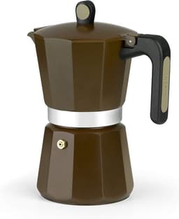 Italiaanse koffiezetapparaat aluminium 6 kopjes - geschikt voor alle kookplaten inclusief inductie — thumbnail 1