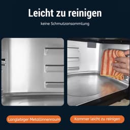 ITRONIQ Airfryer Oven XXL 12L – Heteluchtfriteuse 1800W – 12 Programma's – Rotisserie – Digitaal Touchscreen – RVS – Zwart — thumbnail 3