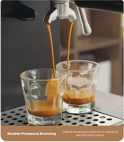 HiBREW H20 alles-in-één koffiezetapparaat met ingebouwde molen, dubbele warme en koude extractie, druk van 20 bar, maalaanpassing op 20 niveaus, stoompijpje voor latte, watertank van 1,4 liter, Smart Touch Control — thumbnail 5