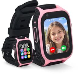 MuffyMouse GPS Horloge Kind met Simkaart – Smartwatch Kinderen 4G – Kinder Smartwatch met GPS – GPS Tracker Kind – Belfunctie, Videobellen, SOS & WhatsApp – 2GB+16GB – Roze — thumbnail 1