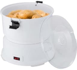 Aardappelschilmachine - Automatische schiller - Groenten bereiden - Snel en efficiënt - 08 kg capaciteit - Wit — thumbnail 1