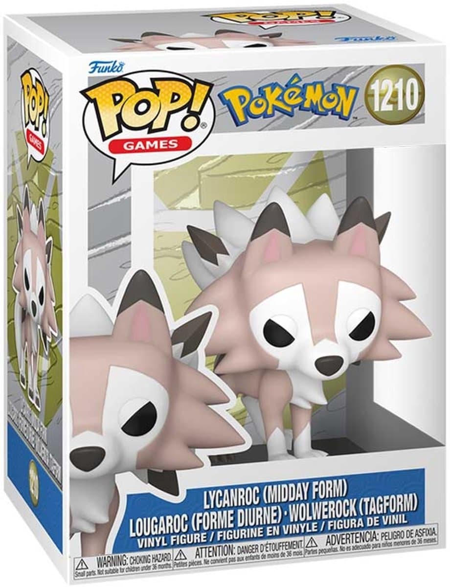 Pokémon Lycanroc (Midday Form) vinylfiguur 1210 Unisex Funko Pop! - Neutraal - Standard — afbeelding 1