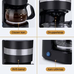 Lomera Koffiezetapparaat 24V - Filterkoffiezetapparaat - Koffiemachine Vrachtwagen - Truck Koffiezetter - Koffiezetapparaat Sigarettenaansteker - Koffiemachine met Glazen Kan - Koffiezetapparaat Warmhoudfunctie - Koffiezetapparaat Druppelstop — thumbnail 3