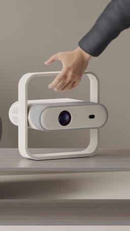 Beamer Draagbaar - Full HD 1080p WiFi 6 Bluetooth 5.4 - 350 ANSI Lumen LED - Voor Thuisbioscoop En Streaming — thumbnail 3