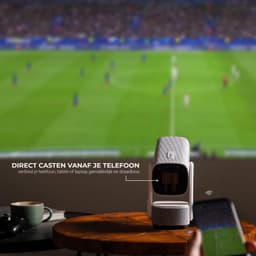 Mini Beamer Draadloos - 360 ANSI Lumen Full HD - LED - Android 11.0 Smart TV - Compact Draagbaar - Thuisbioscoop — thumbnail 2