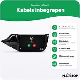 Navibop Autoradio geschikt voor Kia Ceed 2012 t/m 2018 - Draadloos Apple CarPlay & Android Auto - 9 inch touchscreen - Android 15 - 4GB/64GB - Navigatie - Bluetooth - DAB+ ready - 2 din - 2012 2013 2014 2015 2016 2017 2018 — thumbnail 3